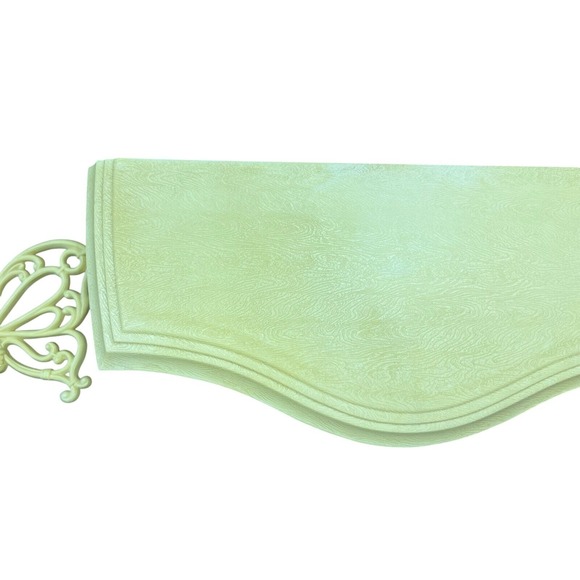 1986 Vintage Faux Bamboo Mirror Butterfly Shelf Set Homco Cottagecore Retro Boho - Picture 10 of 14